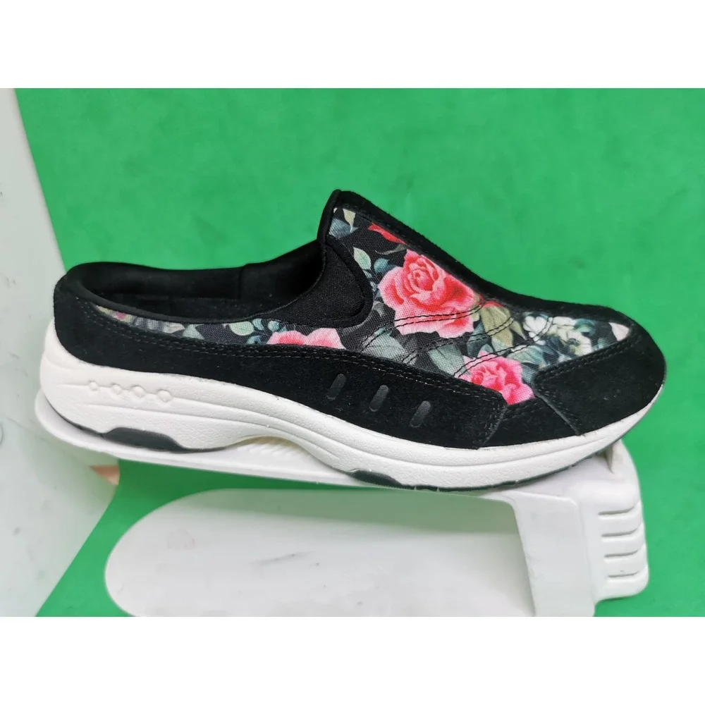 Easy Spirit Women's Rose Flower Slip On Settime TravelTime Mule Clogs Size 6 M